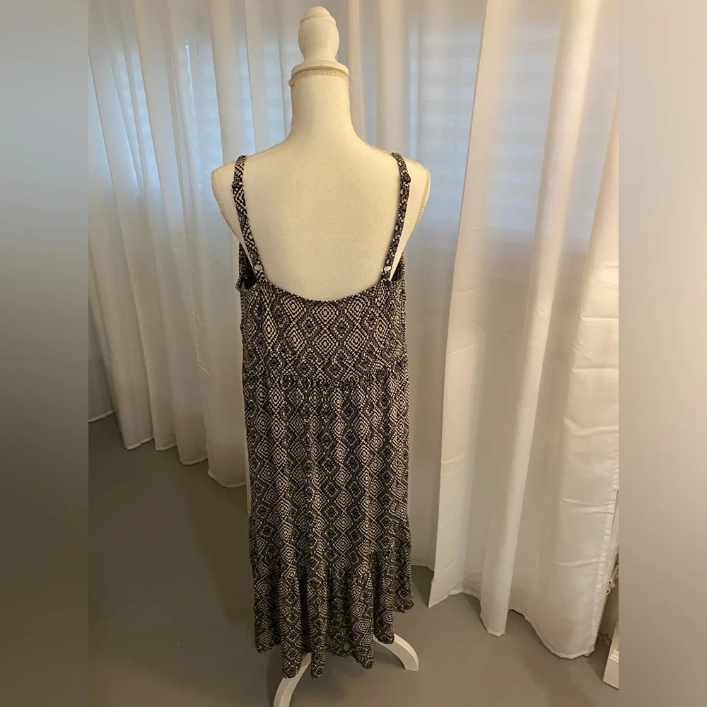 Torrid Midi Super Soft Tiered Dress - Picture 2 of 3